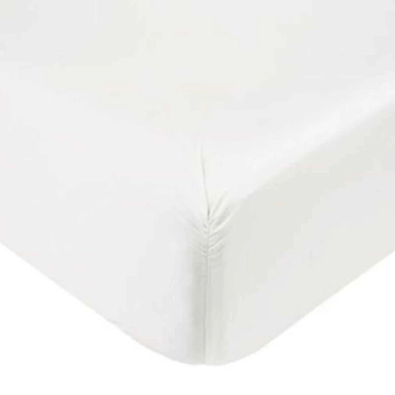 Luxury 800 Thread Count Egyptian Cotton Fitted Sheets - (30cm, White)