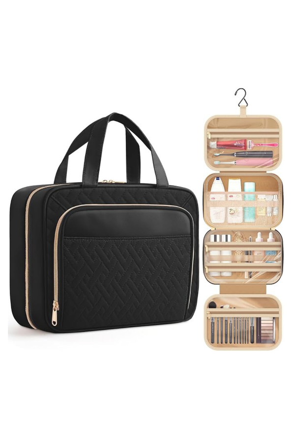 Hanging Travel Toiletry Makeup Bag for Women Holiday Essentials