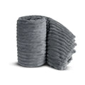 Chunky Cord Mink Ribbed Faux Fur Throw Blanket – Super Soft, Warm & Cozy Large Sofa & Bed Throw
