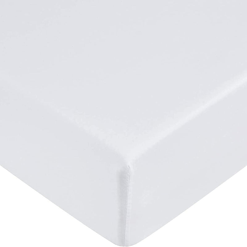 Extra Deep Fitted Sheet 40cm 16 Inch – Soft Brushed Microfibre Fitted Bed Sheet – White