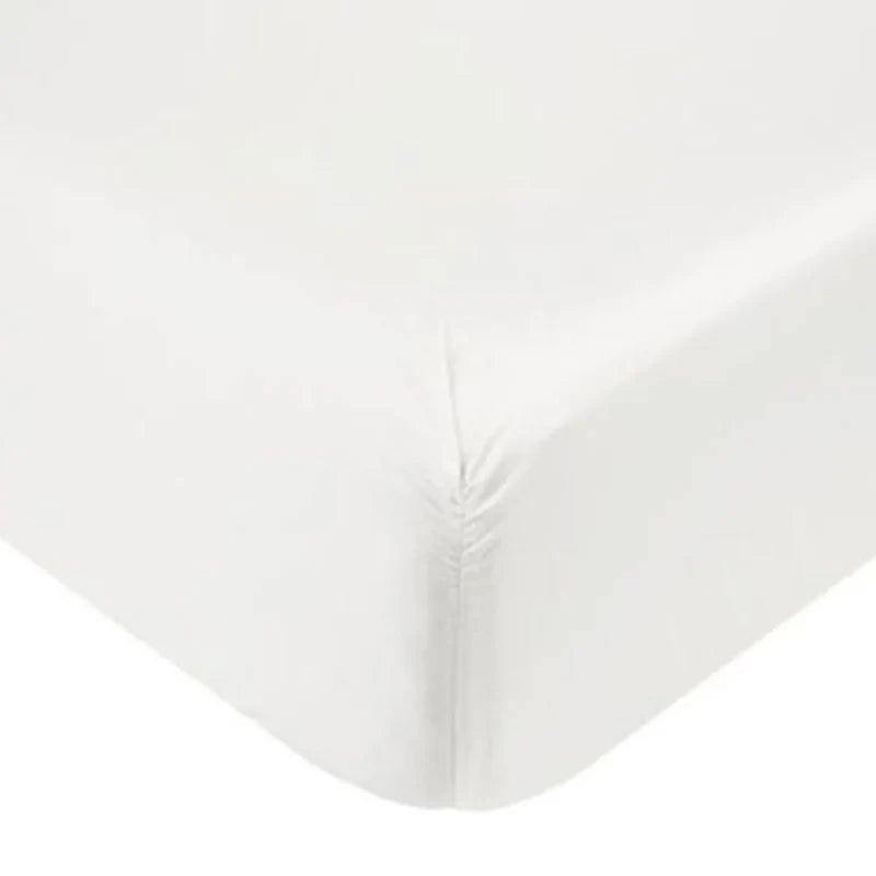 400 Thread Count 30cm Fitted Sheet - 100% Egyptian Cotton, White