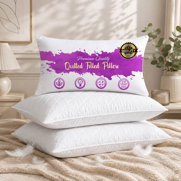Filled Pillow Hotel Quality - Ultra Soft Bed Pillows with Pillow Protector
