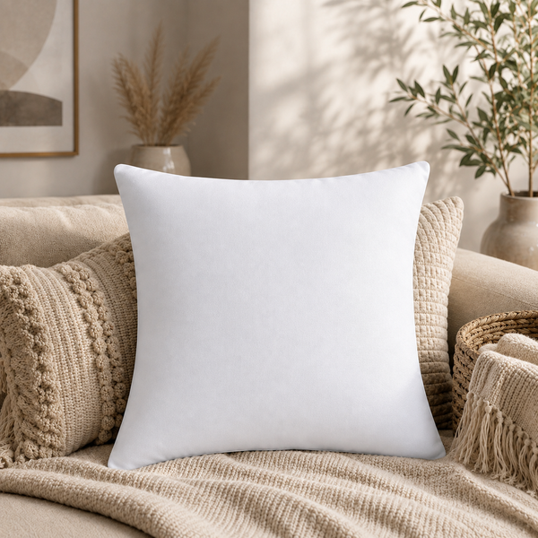 Cushion inserts, 45cm x 45cm, Extra Fluffy & Super Soft Cushion Pads - White