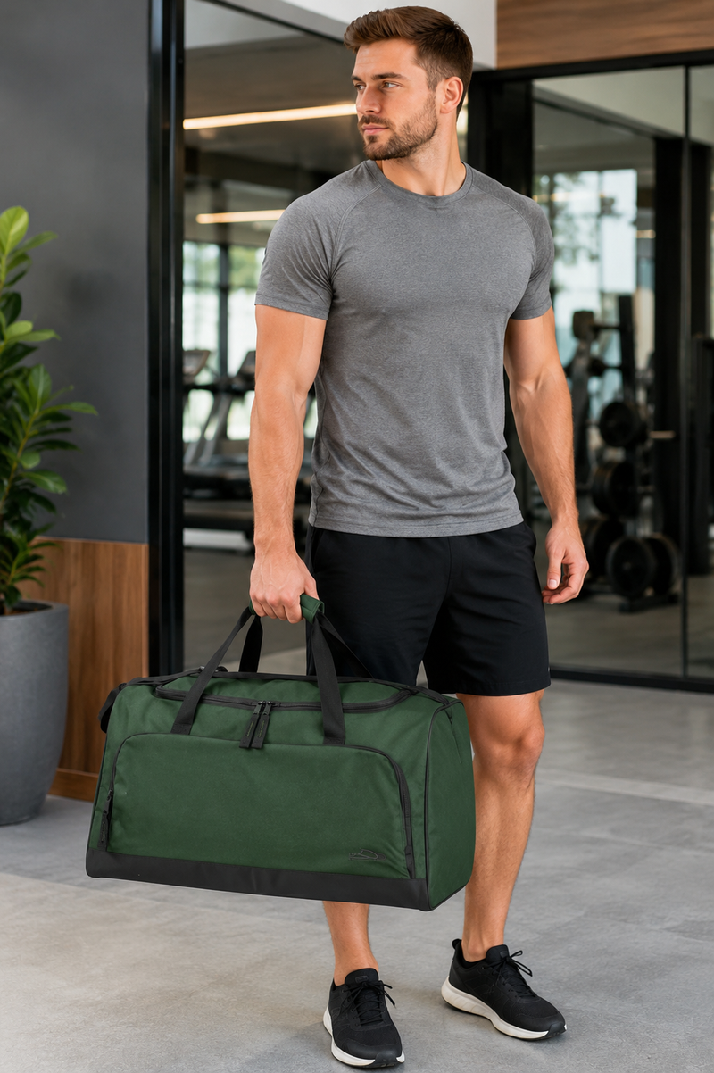 55L Lightweight Canvas Duffle Bag for Men & Women | Travel & Gym Holdall