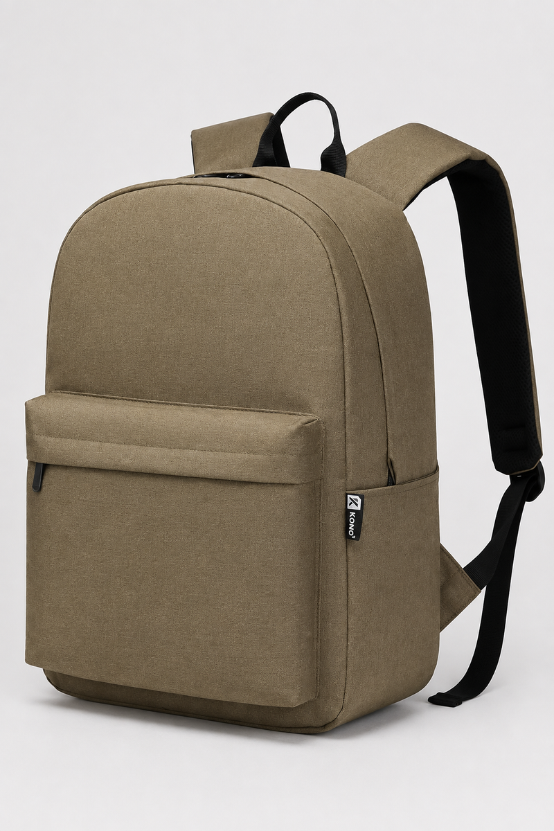Kono School Backpack 22L for Boys Girls | Lightweight Black Rucksack for School