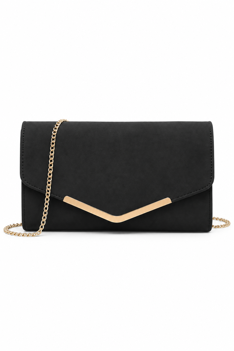 Women's Suede Envelope Clutch Bag | Elegant Shoulder & Crossbody Evening Purse