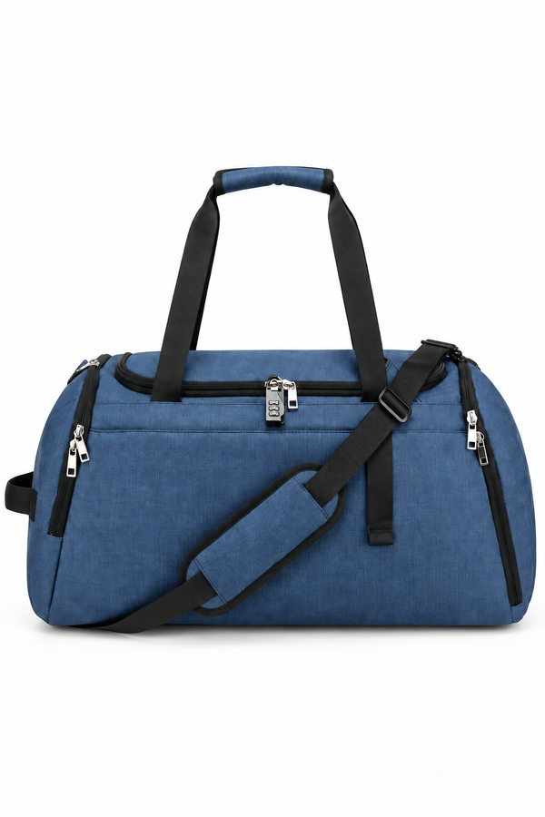 42L Waterproof Gym Duffle Bag with Shoe Compartment & Wet Pocket