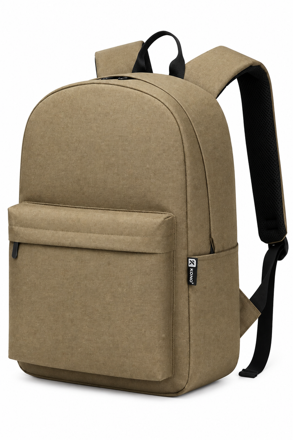 Kono School Backpack 22L for Boys Girls | Lightweight Black Rucksack for School